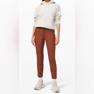 Lululemon City Sleek 5 Pocket High-Rise 7/8 Pant In Terracotta Size 4